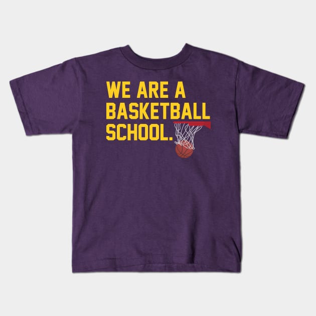 Basketball School Kids T-Shirt by One Team One Podcast